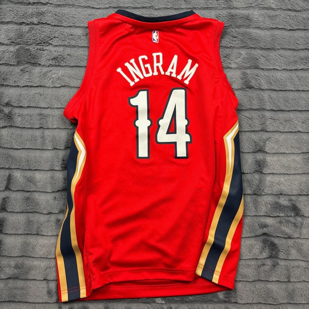 Fanatics New Orleans Pelicans Brandon Ingram 14 Red Youth Jersey Large NBA